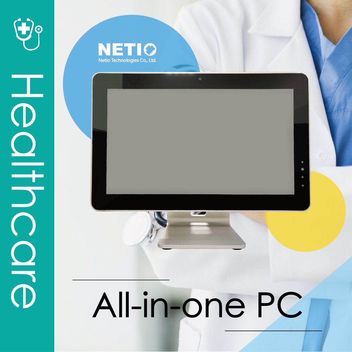 Netiotek PPC-1560- All-in-one industrial-grade Panel Computer has demonstrated experience in medical care uses. Its fanless design also suits any industrial applications that need to be rugged.