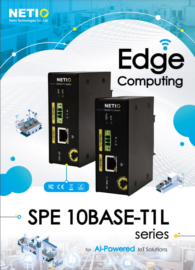 10BASE‑T1L Single Pair Ethernet (SPE) products—ideal for long-distance, low-cost industrial connectivity.